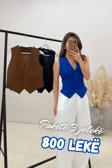 PACK OF 3 PIECES ONE COLOR WOMAN VESTS MULTIPLE/SHNGJ - KLAUDIO FASHION