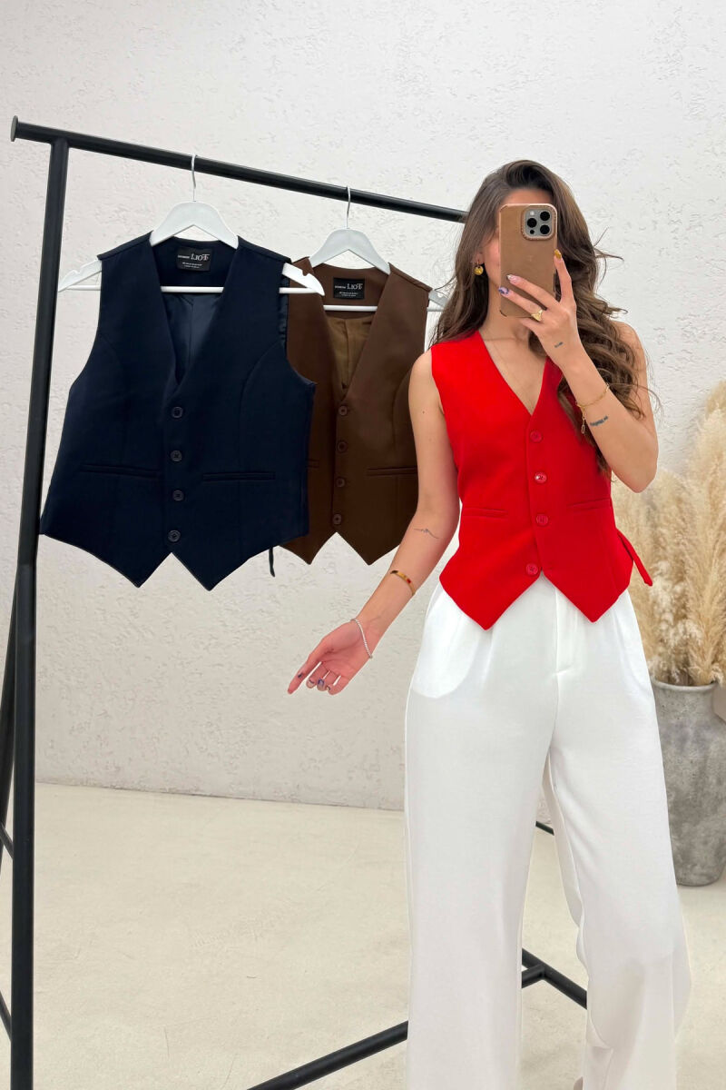 PACK OF 3 PIECES ONE COLOR WOMAN VESTS MULTIPLE/SHNGJ - 2