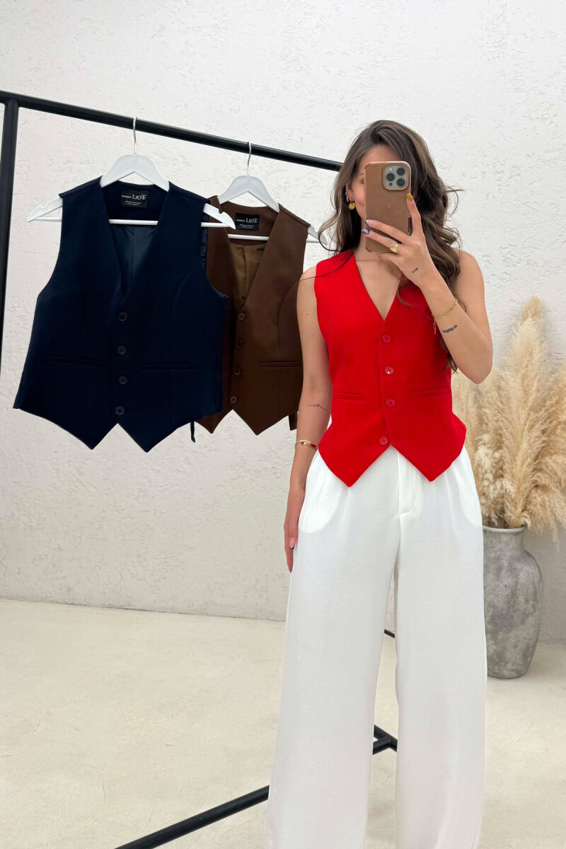 PACK OF 3 PIECES ONE COLOR WOMAN VESTS MULTIPLE/SHNGJ - 4
