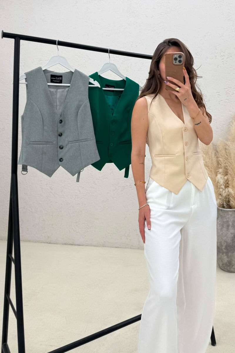 PACK OF 3 PIECES ONE COLOR WOMAN VESTS MULTIPLE/SHNGJ - 2