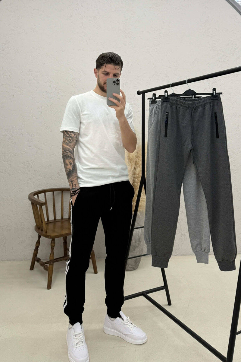 PACK OF 3 PIECES SIMPLE COTTON MEN SWEATPANTS MULTIPLE/SHNGJ - 2