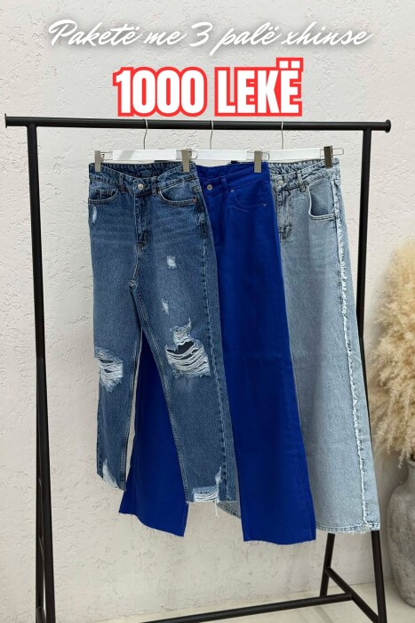 PACK OF 3 PIECES WOMAN JEANS MULTIPLE/SHNGJ - KLAUDIO FASHION