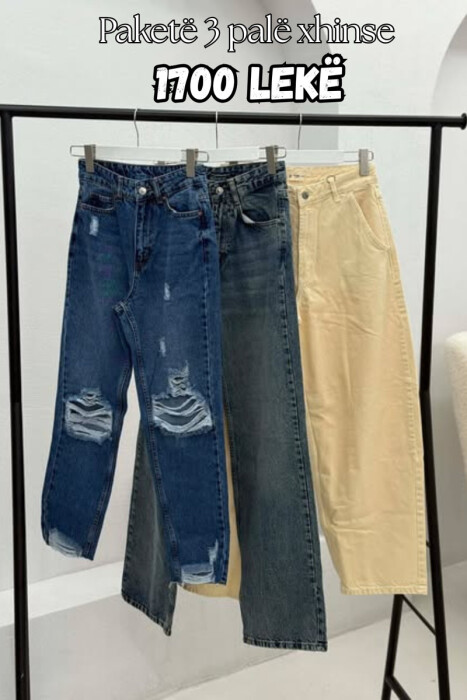 PACK OF 3 PIECES WOMAN JEANS MULTIPLE/SHNGJ - KLAUDIO FASHION