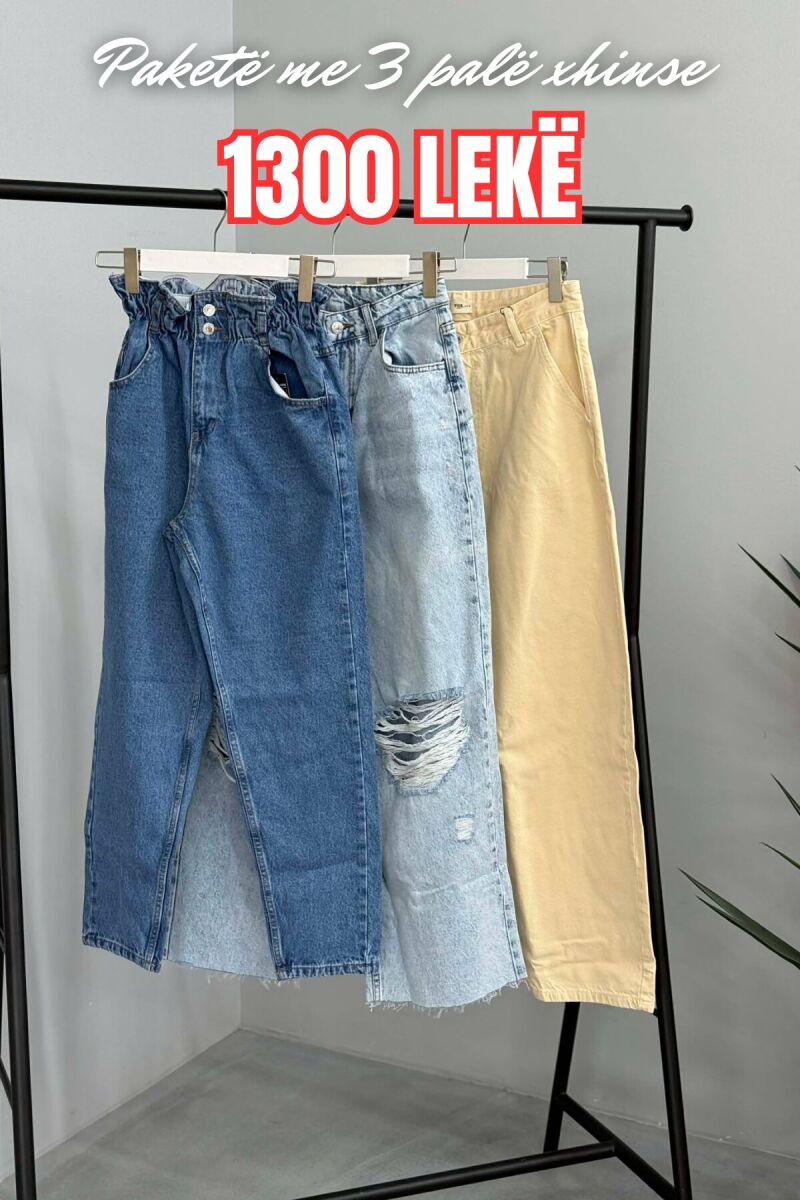 PACK OF 3 PIECES WOMAN JEANS MULTIPLE/SHNGJ - 1