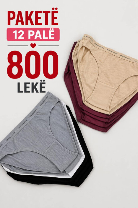 PAKETE 12 PALE MBATHJE SHUME NGJYRESHE PER FEMRA - 1