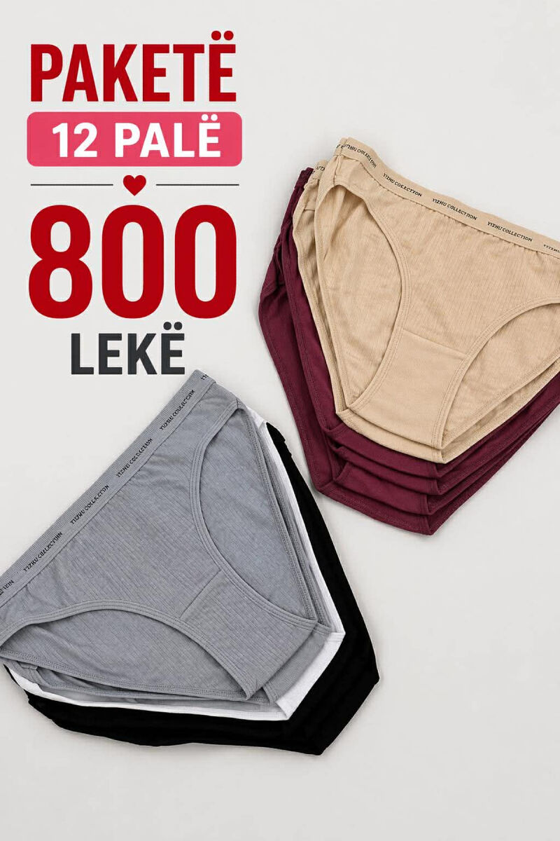 PAKETE 12 PALE MBATHJE SHUME NGJYRESHE PER FEMRA - 1