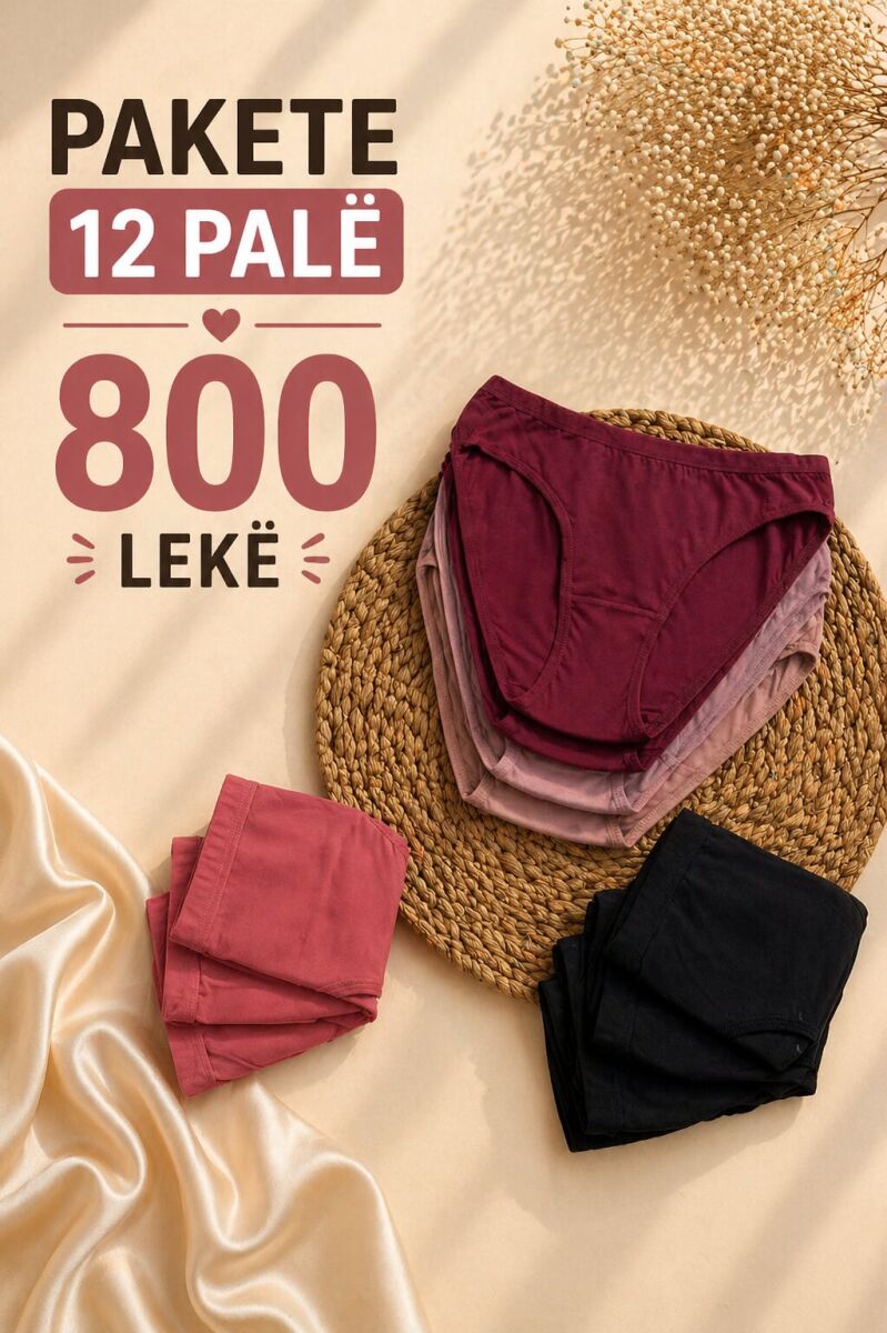 PAKETE 12 PALE MBATHJE NJE NGJYRESHE PER FEMRA - 1