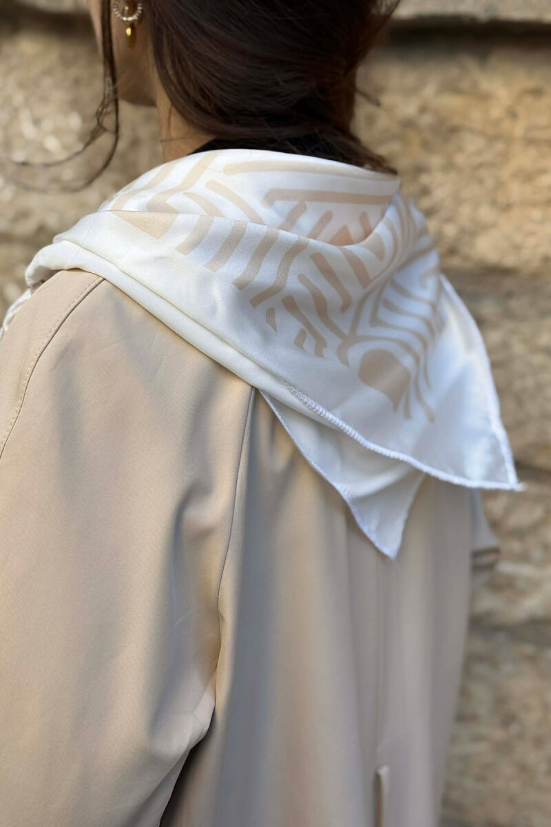 PARDESY NJE NGJYRESHE ME LIDHESE DHE ME DETAJIN E SHALLIT PER FEMRA NE NGJYRE KREM - 6