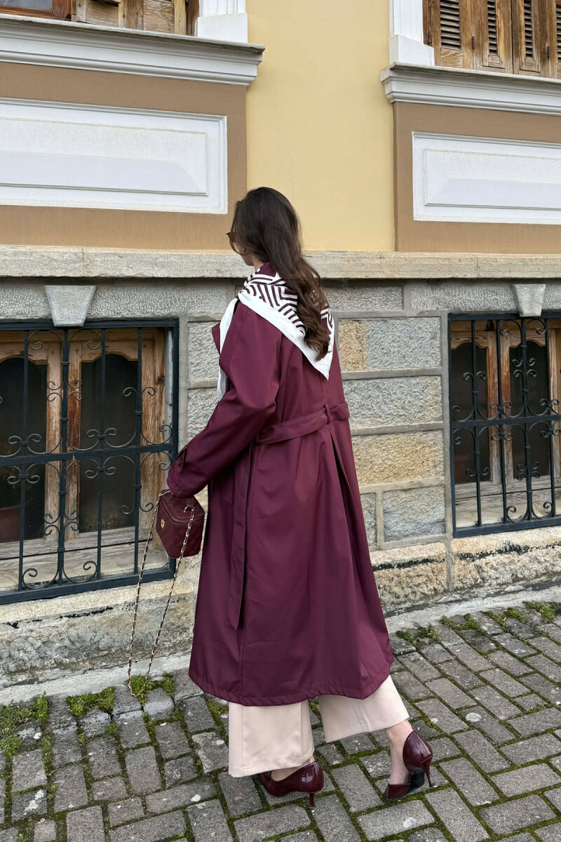 PARDESY NJE NGJYRESHE ME LIDHESE DHE ME DETAJIN E SHALLIT PER FEMRA NE NGJYRE VISHNJE - 6