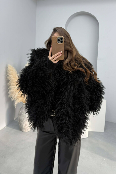 PALLTO ME GEZOF TE DREDHUR DHE JAKE TE LARTE PER FEMRA NE NGJYRE TE ZEZE - 5