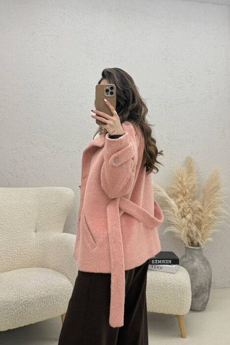 PALLTO ME KOPSA PER FEMRA NE NGJYRE PUDER - 4