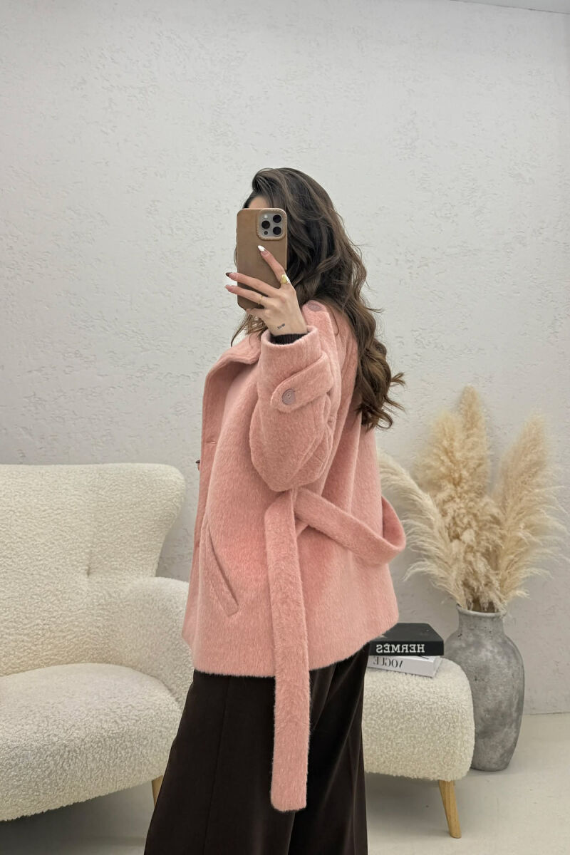 PALLTO ME KOPSA PER FEMRA NE NGJYRE PUDER - 4