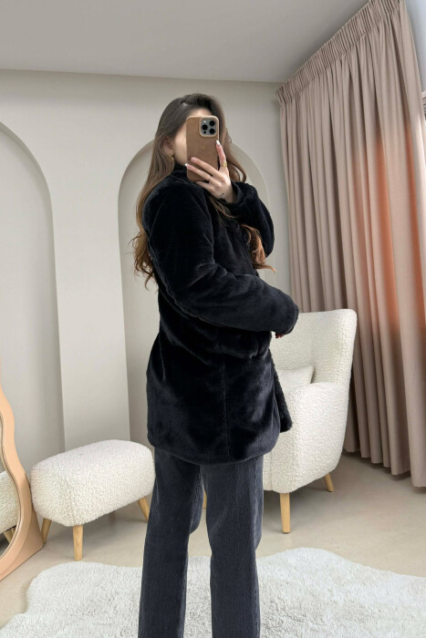 PALLTO PELLUSHI PER FEMRA NE NGJYRE TE ZEZE - 4