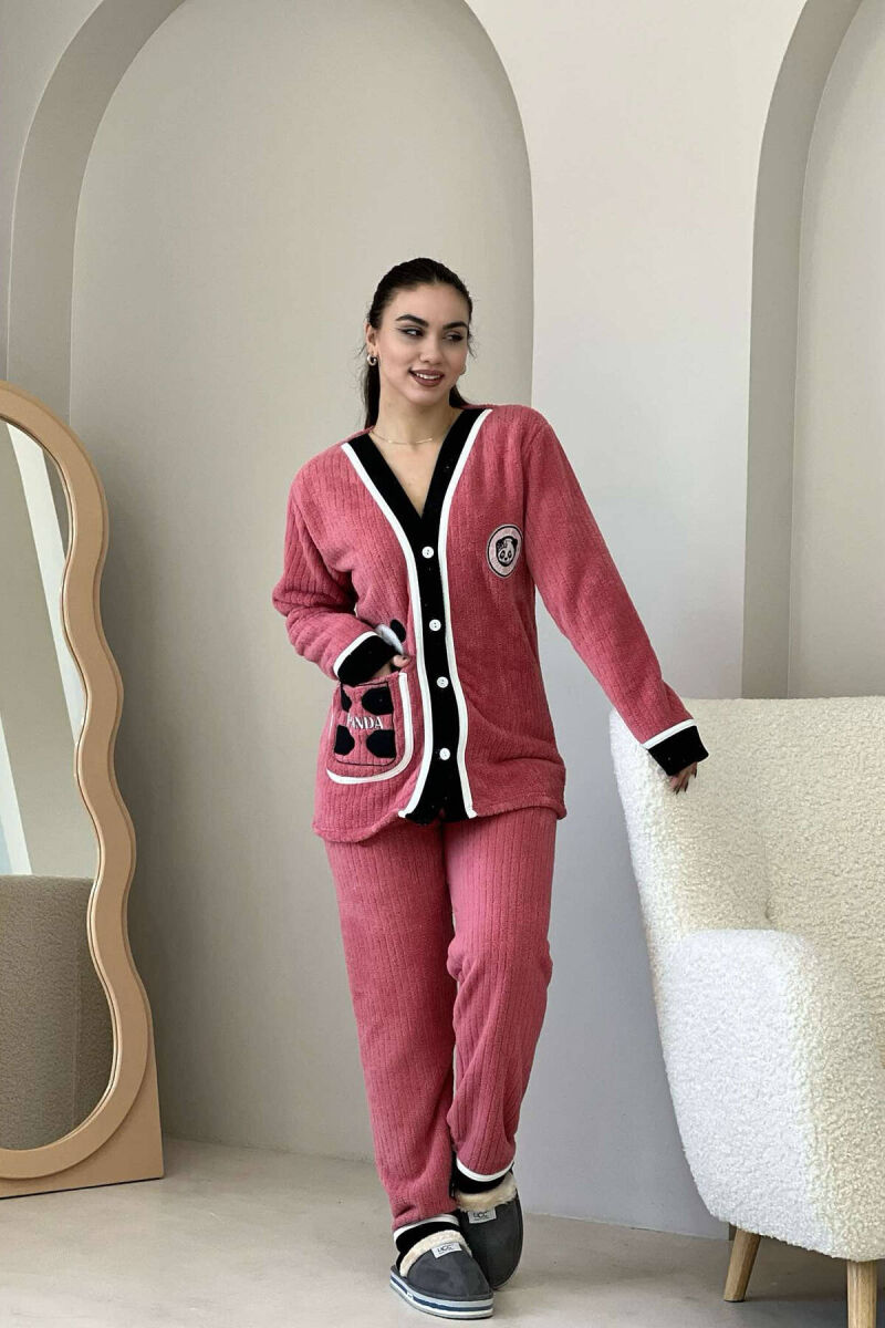 PANDA LOGO WOMEN PYJAMAS IN POWDER COLOR - 1