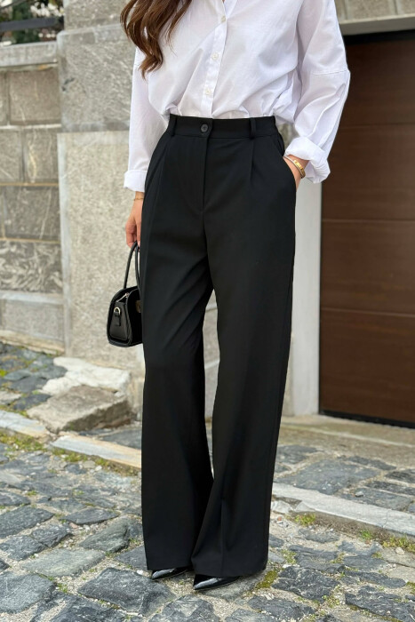 PANTALLONA ME BEL ELASTIK PER FEMRA NE NGJYRE TE ZEZE - 2