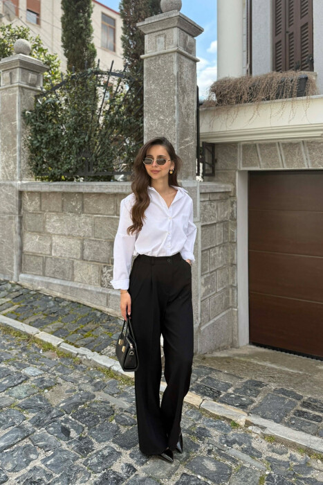 PANTALLONA ME BEL ELASTIK PER FEMRA NE NGJYRE TE ZEZE - 3