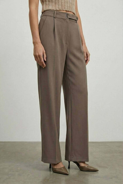 PANATALLONA ME BEL GJYSEM ELASTIK PER FEMRA NE NGJYRE BEZHE TE ERRET - 2