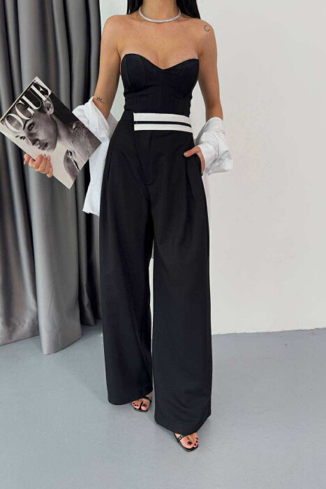 PANTALLONA TË GJËRA PËR FEMRA NË NGJYRË TË ZEZË - 2