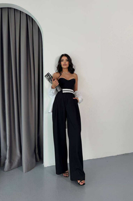 PANTALLONA TË GJËRA PËR FEMRA NË NGJYRË TË ZEZË - 4