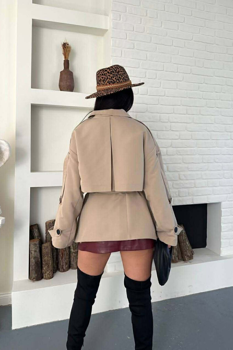 PARDESY NJE NGJYRESHE ME DETAJIN E RRIPIT PER FEMRA NE NGJYRE BEZHE - 3