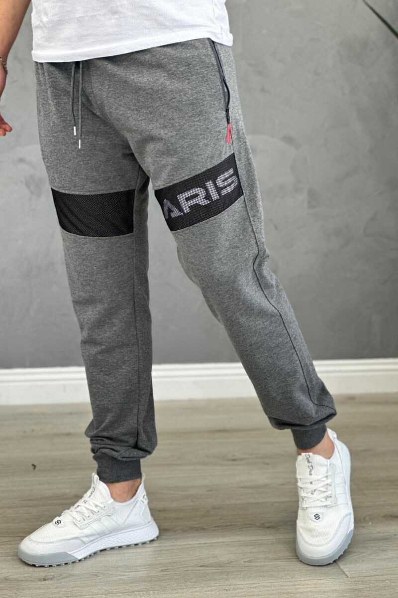 PARIS COTTON SIMPLE MEN SWEATPANTS GREY/GRI - 2