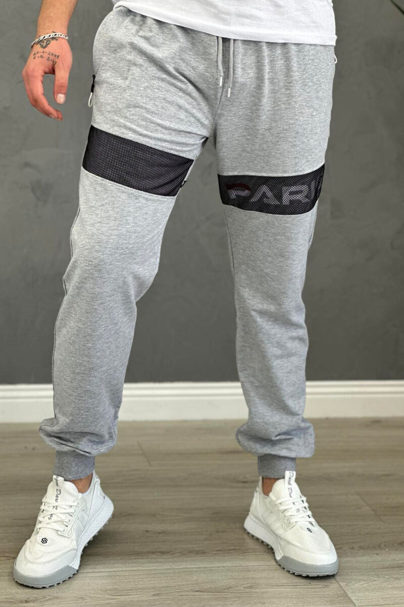 PARIS COTTON SIMPLE MEN SWEATPANTS LIGHT GREY/GZ - 1