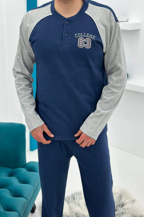 PIZHAME BLUZE ME LOGO 63 + TUTA PER MESHKUU NE NGJYRE BLU - 2