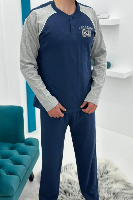 PIZHAME BLUZE ME LOGO 63 + TUTA PER MESHKUU NE NGJYRE BLU - 4