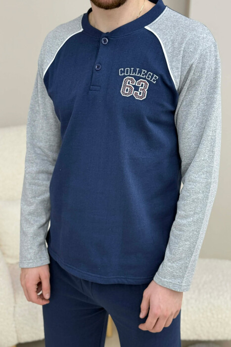 PIZHAME BLUZE ME LOGO 63 + TUTA PER MESHKUU NE NGJYRE BLU - 4