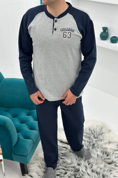 PIZHAME BLUZE ME LOGO 63 + TUTA PER MESHKUJ NE NGJYRE GRI - 2