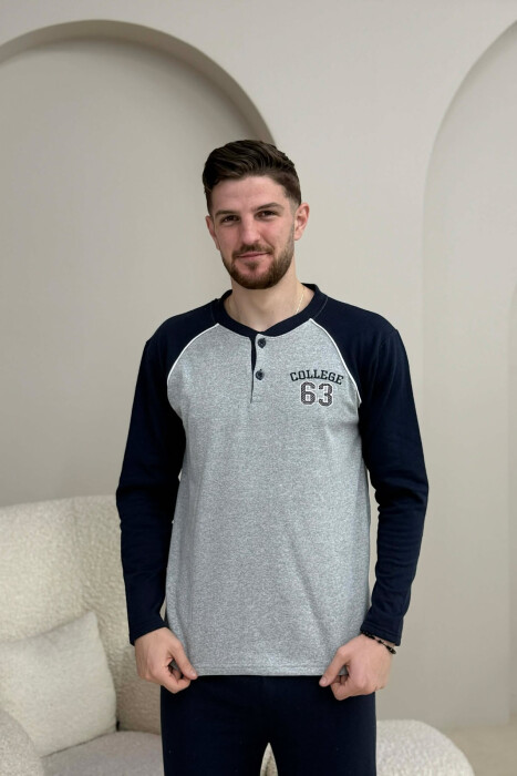 PIZHAME BLUZE ME LOGO 63 + TUTA PER MESHKUJ NE NGJYRE GRI - 2