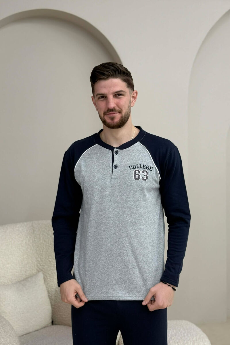 PIZHAME BLUZE ME LOGO 63 + TUTA PER MESHKUJ NE NGJYRE GRI - 2