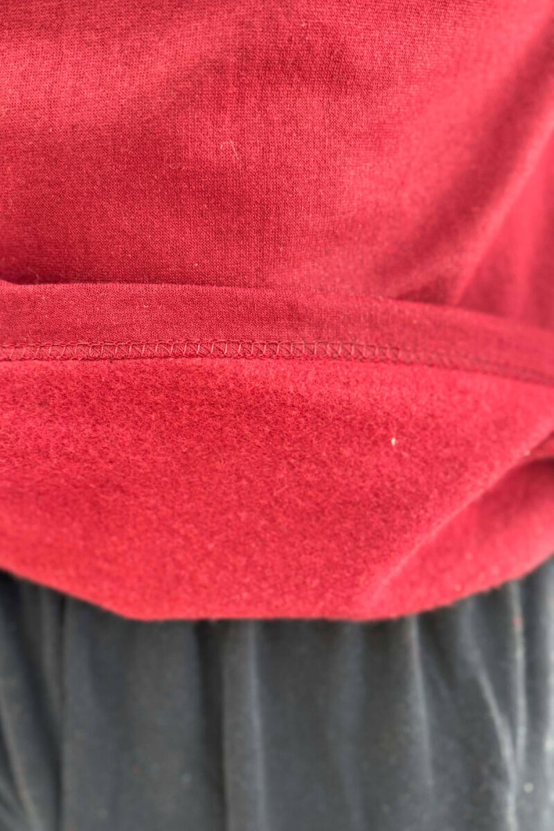 PIZHAME BLUZE ME LOGO ISTAMBUL+TUTA PER MESHKUJ NE NGJYRE VISHNJE - 4