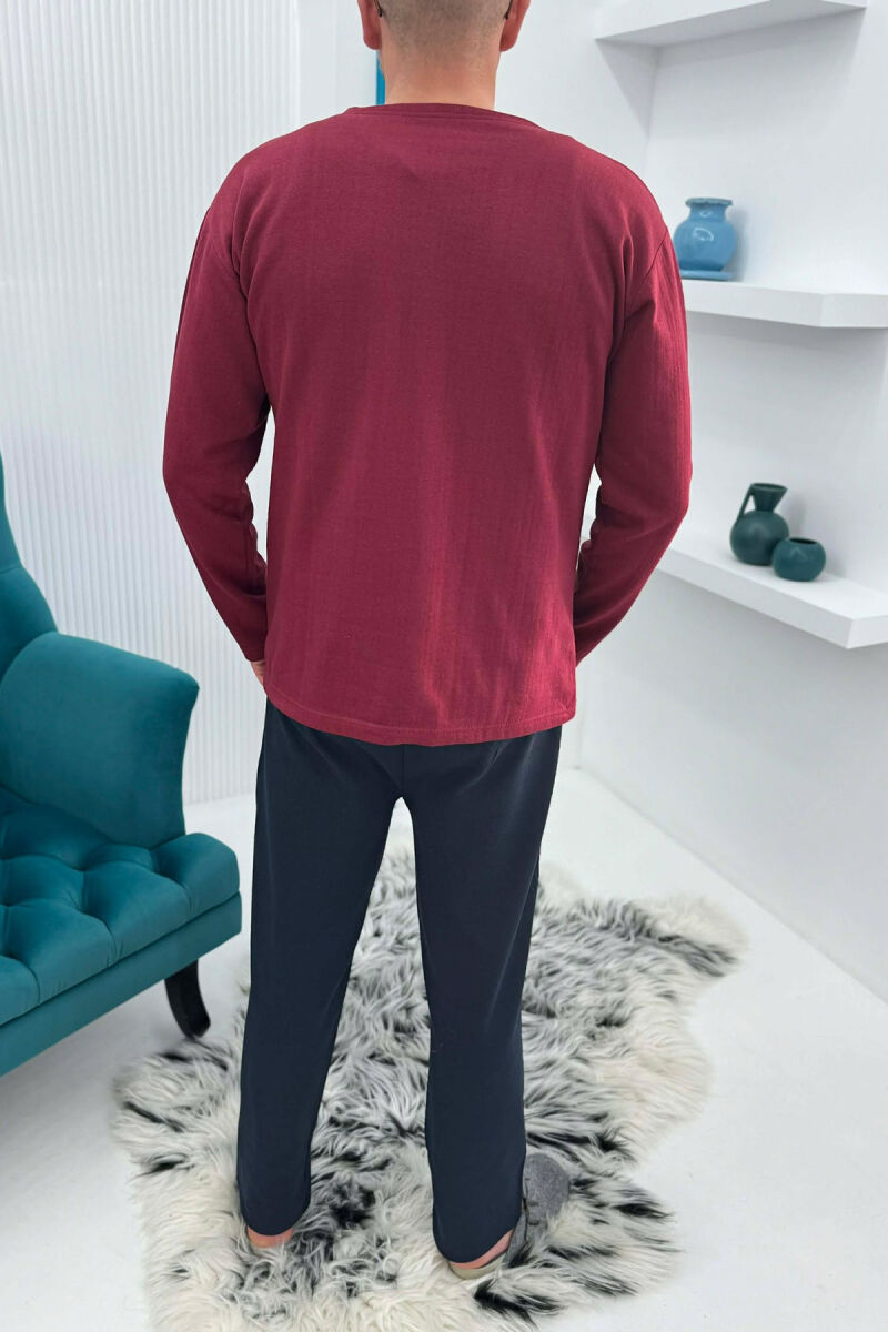 PIZHAME BLUZE ME LOGO ISTAMBUL+TUTA PER MESHKUJ NE NGJYRE VISHNJE - 3