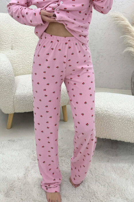 PIZHAME ME DIZAJN ME QERSHI KEMISHE+TUTA PER FEMRA NE NGJYRE ROZE - 2