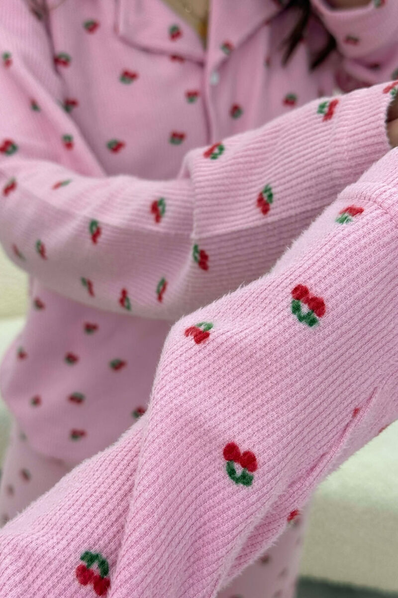 PIZHAME ME DIZAJN ME QERSHI KEMISHE+TUTA PER FEMRA NE NGJYRE ROZE - 3