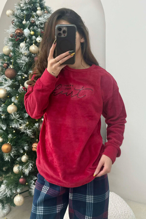 PIZHAME ME IMAZHIN E ZEMRËS PËR FEMRA NË NGJYRËN E KUQE - 2