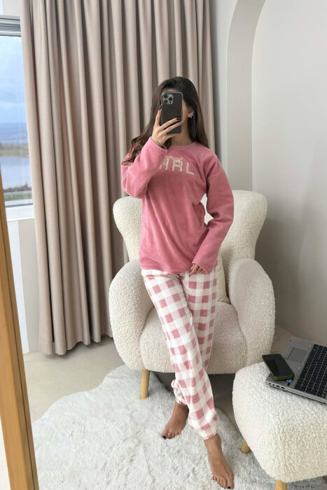 PIZHAME ME SHKRIME PËR FEMRA NË NGJYRËN PUDËR - KLAUDIO FASHION