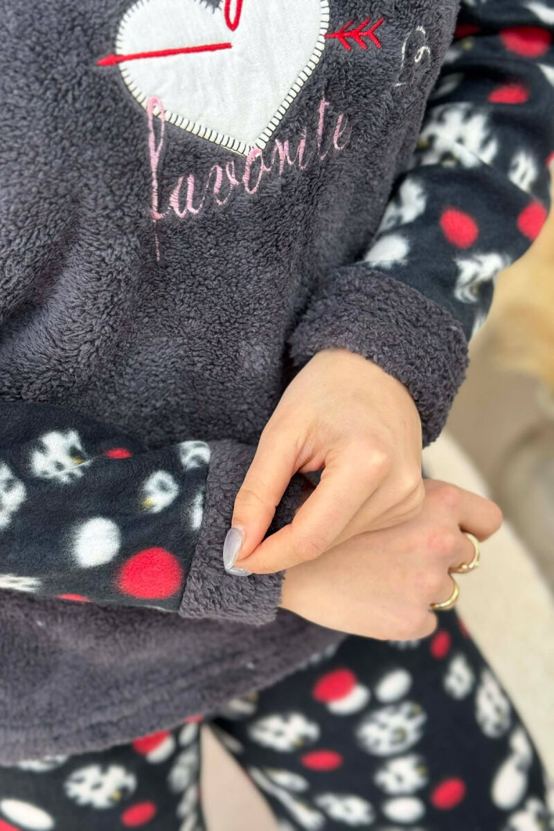 PIZHAME POLARE BLUZE + TUTA PER FEMRA NE NGJYRE GRI TE ERRET - 4