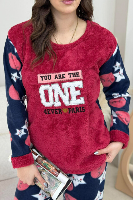 PIZHAME POLARE ME YJE DHE SHKRIME PER FEMRA NE NGJYRE VISHNJE - 2