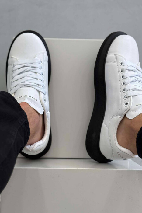 PLATFORM LACING MEN SNEAKERS BLACK-WHITE/ZB - 2