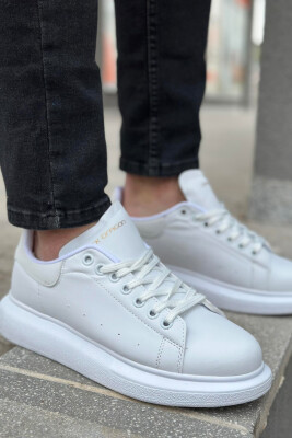 PLATFORM LACING MEN SNEAKERS WHITE-E BARDHE 