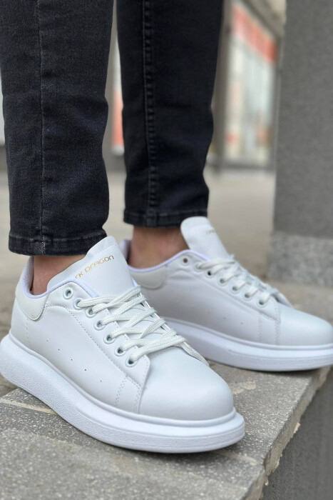 PLATFORM LACING MEN SNEAKERS WHITE-E BARDHE - 3