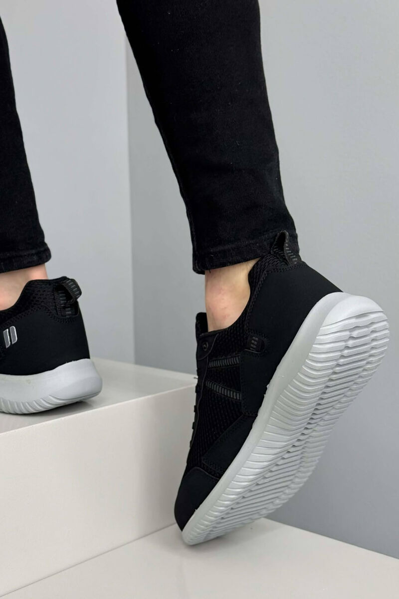 PLATFORM LACING SIMPLE MEN SNEAKERS BLACK-GREY/ZEGR - 2