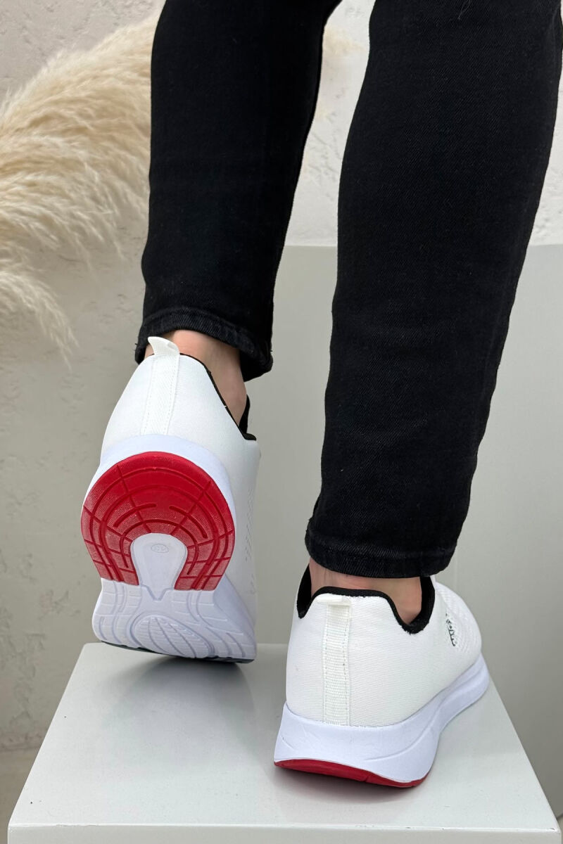 PLATFORM LACING SIMPLE MEN SNEAKERS WHITE-E BARDHE - 5