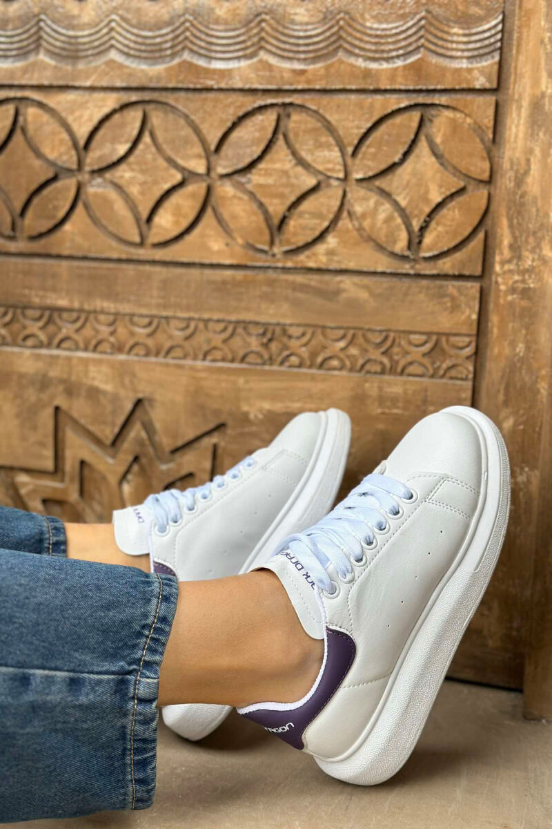 PLATFORM LACING WOMEN SNEAKERS PURPLE/LEJLA - 4