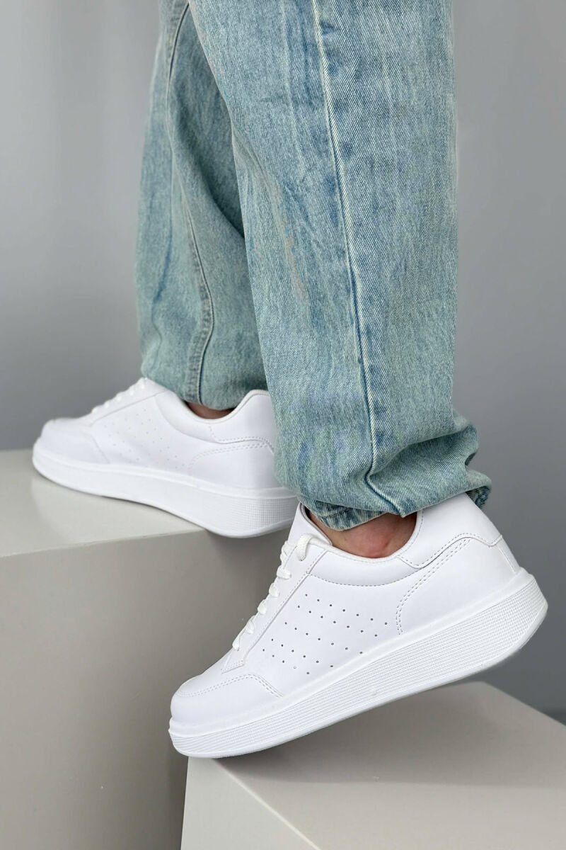 PLATFORM SIMPLE MEN SNEAKERS WHITE-E BARDHE - 2