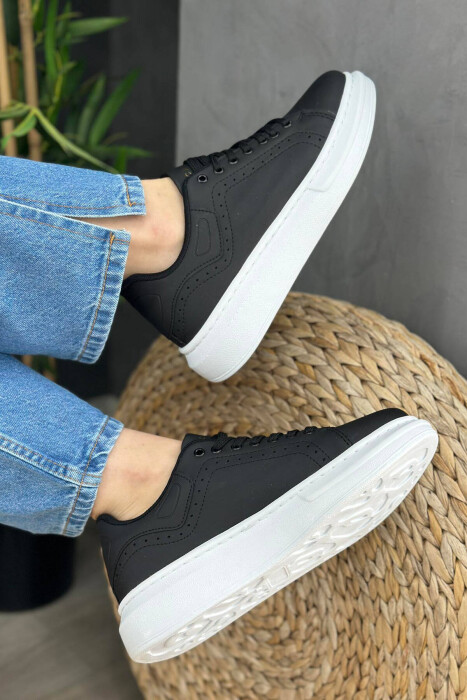 PLATFORM WOMAN SNEAKERS BLACK-WHITE/ZB - 4