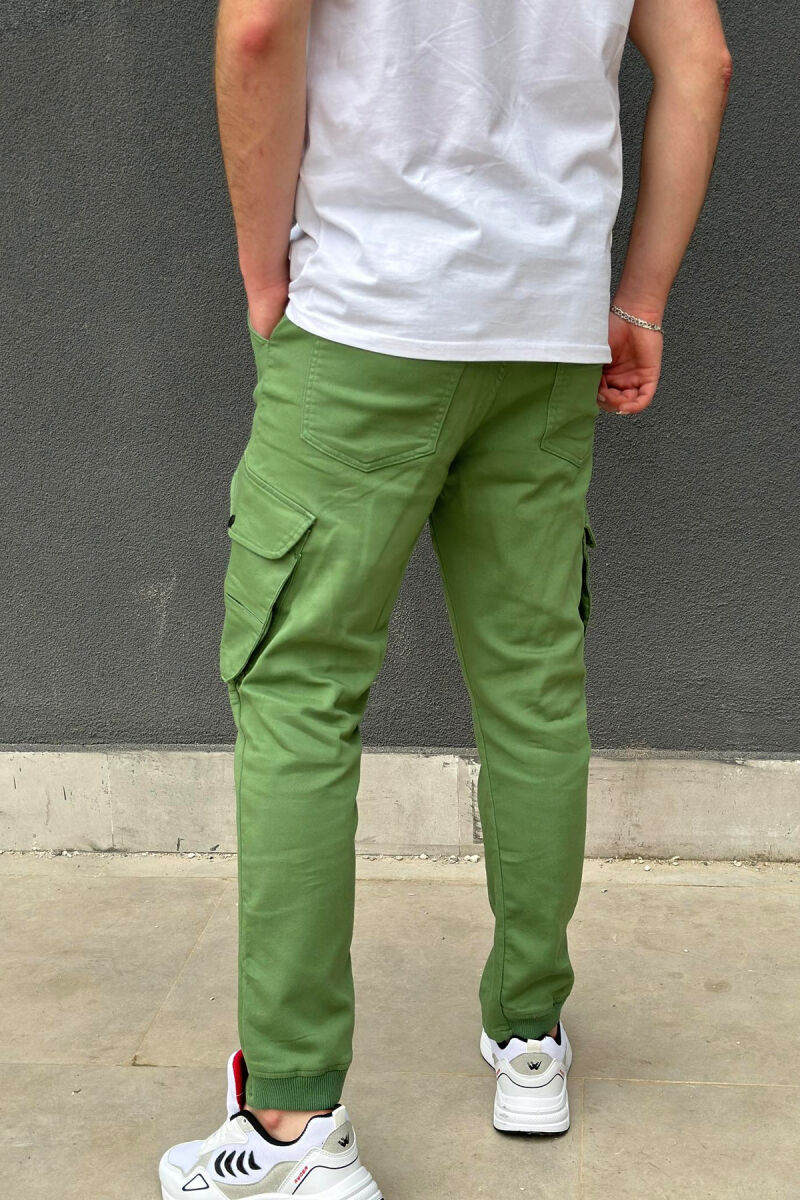 POCKET ONE COLOR MEN CARGO GREEN/JESHILE - 3