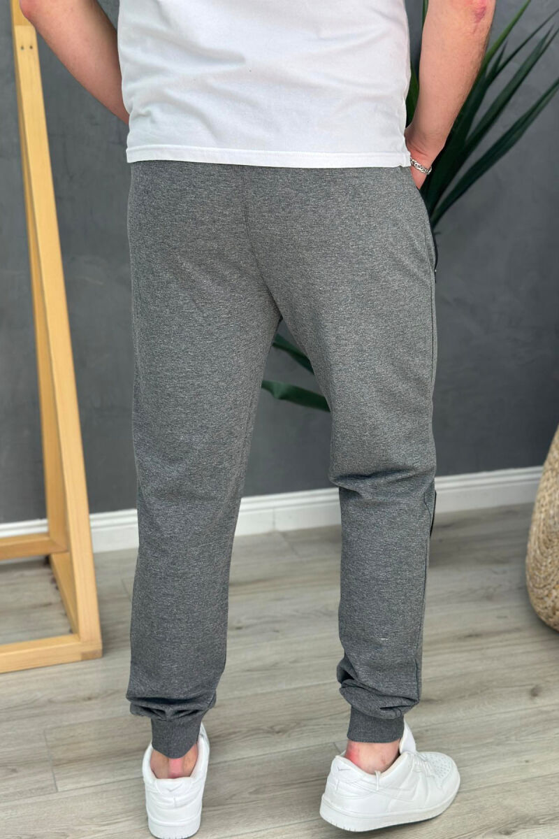 POCKET ONE COLOR MEN SWEATPANTS GREY/GRI - 3